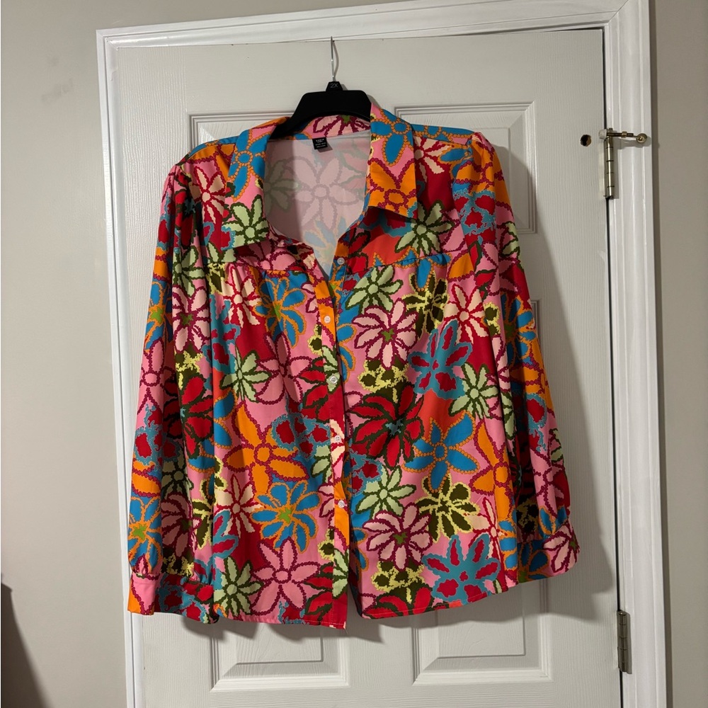 SHEIN Multicolor Floral Shirt